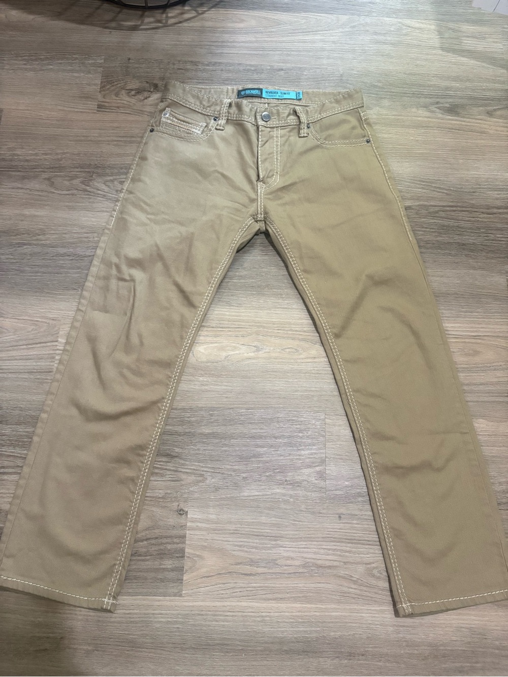 Men's Bootcut Jeans in Khaki - Classic Everyday Style